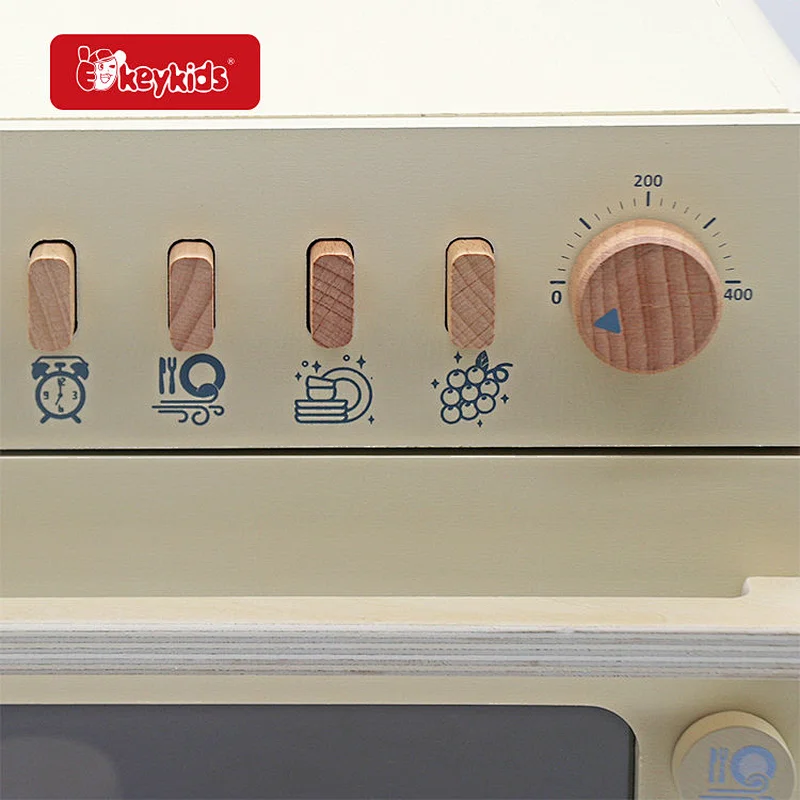 Customize pretend play home appliances wooden toy dishwasher for kids W10D749
